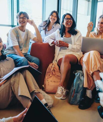 choiceadmin-services-customer-relations-feature group of people laughing with each other.
